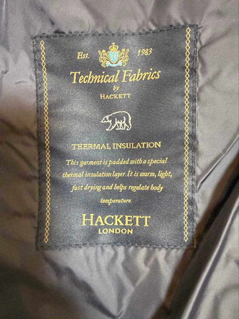 美品　hackett london キルティングジャケット　S ネイビー