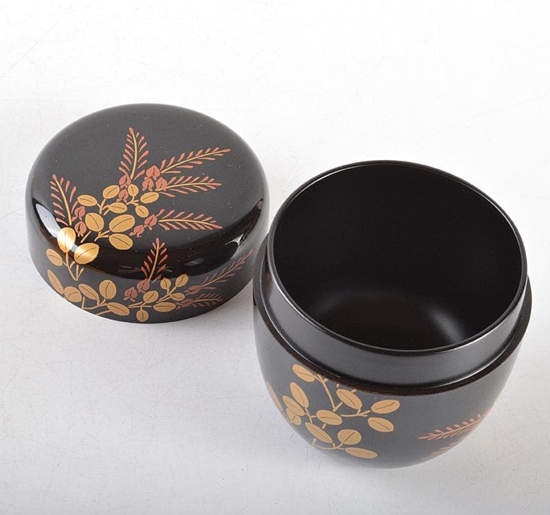 茶道具　輪島塗　蒔絵師　一后一兆監修　萩棗　共箱　V　R5117