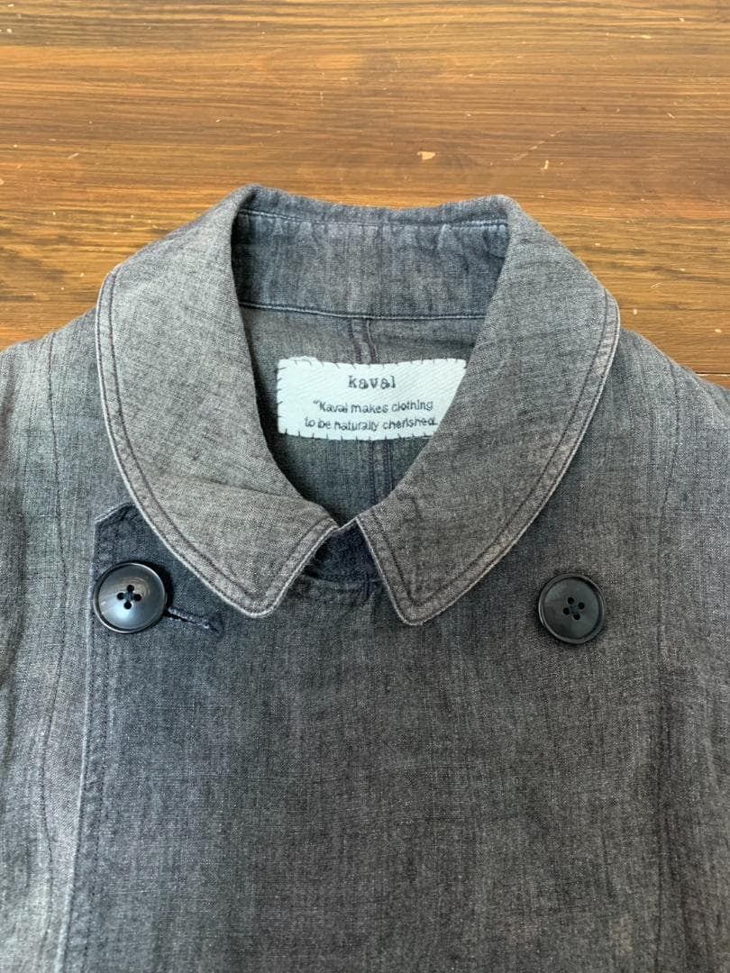 [kaval] LINEN PAINTER COAT むら染め ペインターコート
