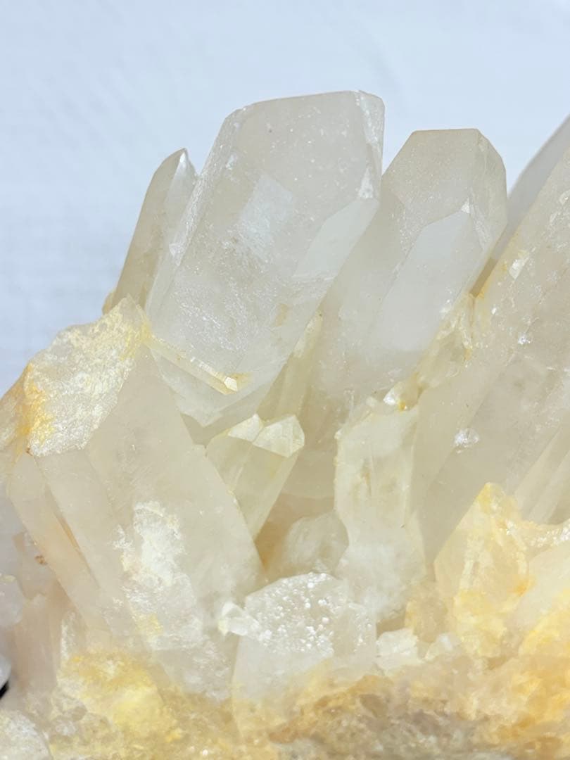 11㎏　希少 水晶 超特大クラスター　天然　イエロー　クリスタル　原石