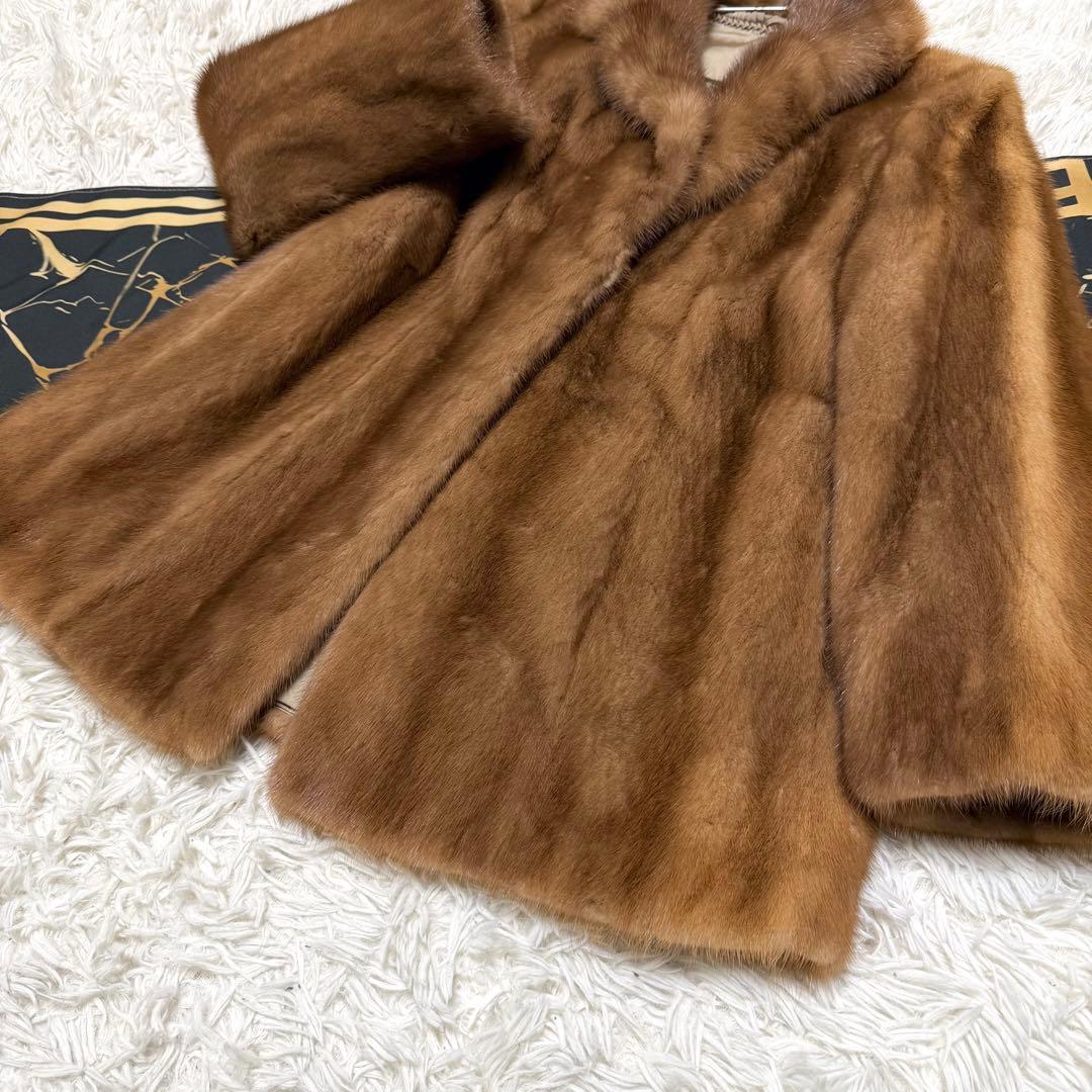 SAGAMINK デミバフミンク コート ブラウン L相当 サガミンク 銀サガ