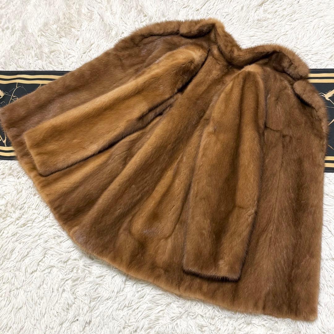 SAGAMINK デミバフミンク コート ブラウン L相当 サガミンク 銀サガ