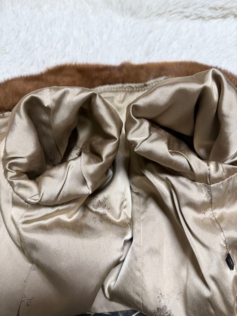 SAGAMINK デミバフミンク コート ブラウン L相当 サガミンク 銀サガ