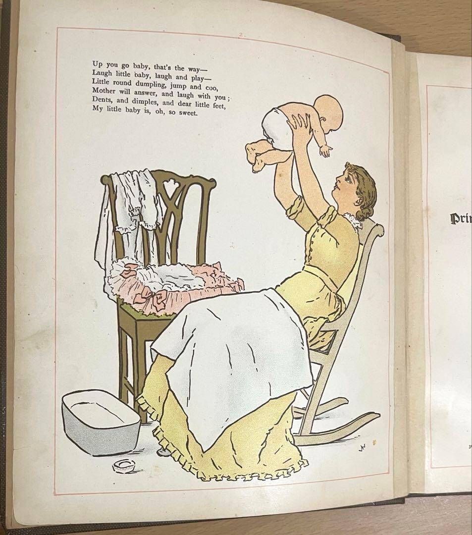 N o.383 希少 アンティーク 洋書 絵本 ビクトリアン 児童書 童謡