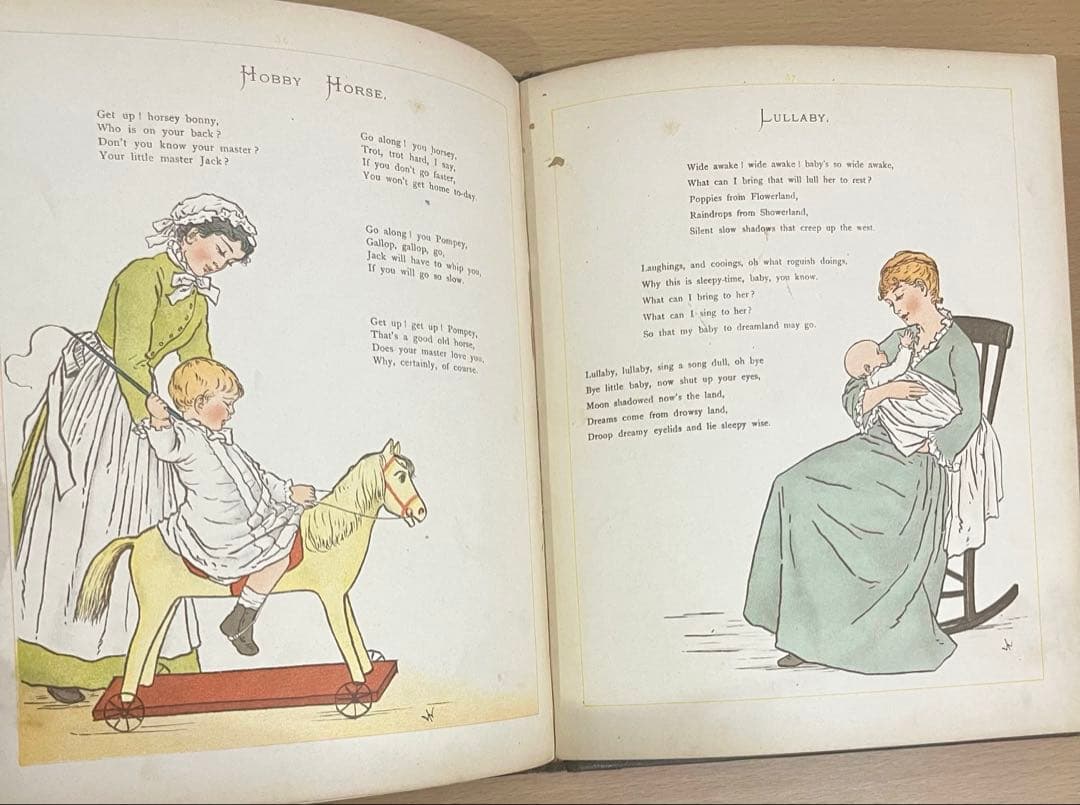N o.383 希少 アンティーク 洋書 絵本 ビクトリアン 児童書 童謡