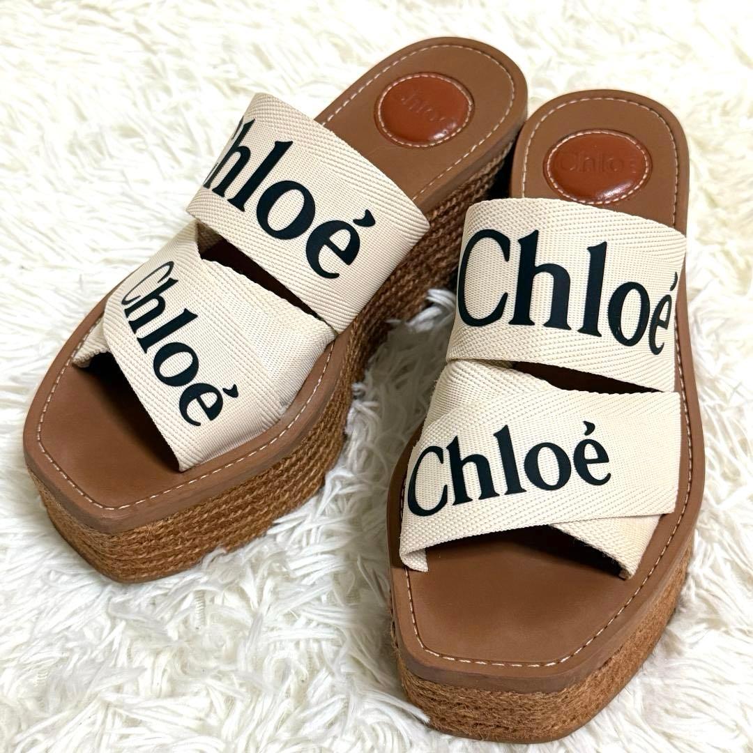 マンゴー様✨ クロエ ウェッジ エスパドリーユ 厚底レディース 24cm相当