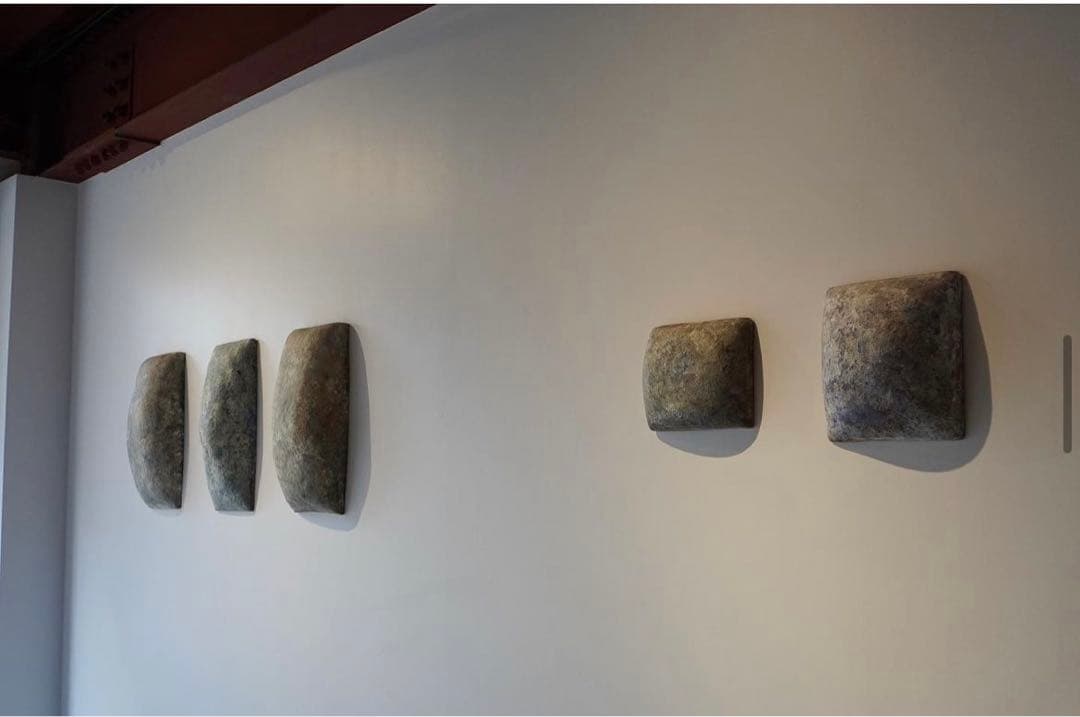 故金あかり　壁掛け　炭化