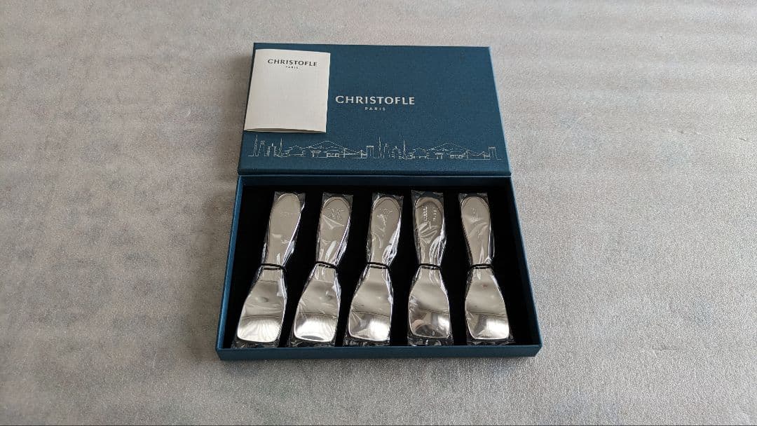クリストフル　日本限定アイスクリームスプーンとフォトフレームのセット
