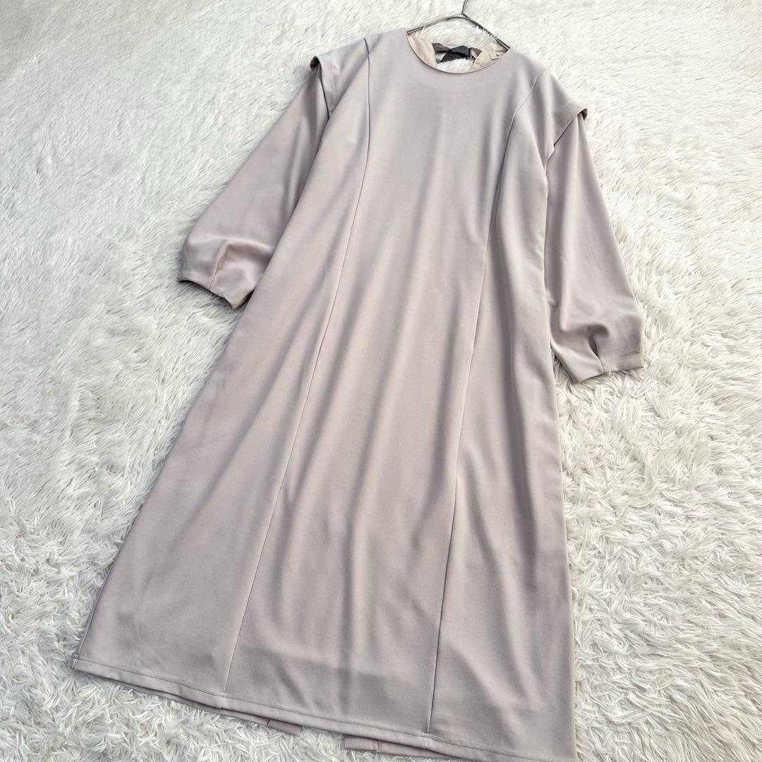 クリストブリッジ ロングワンピース チェック ゆったり シワになりにくい M