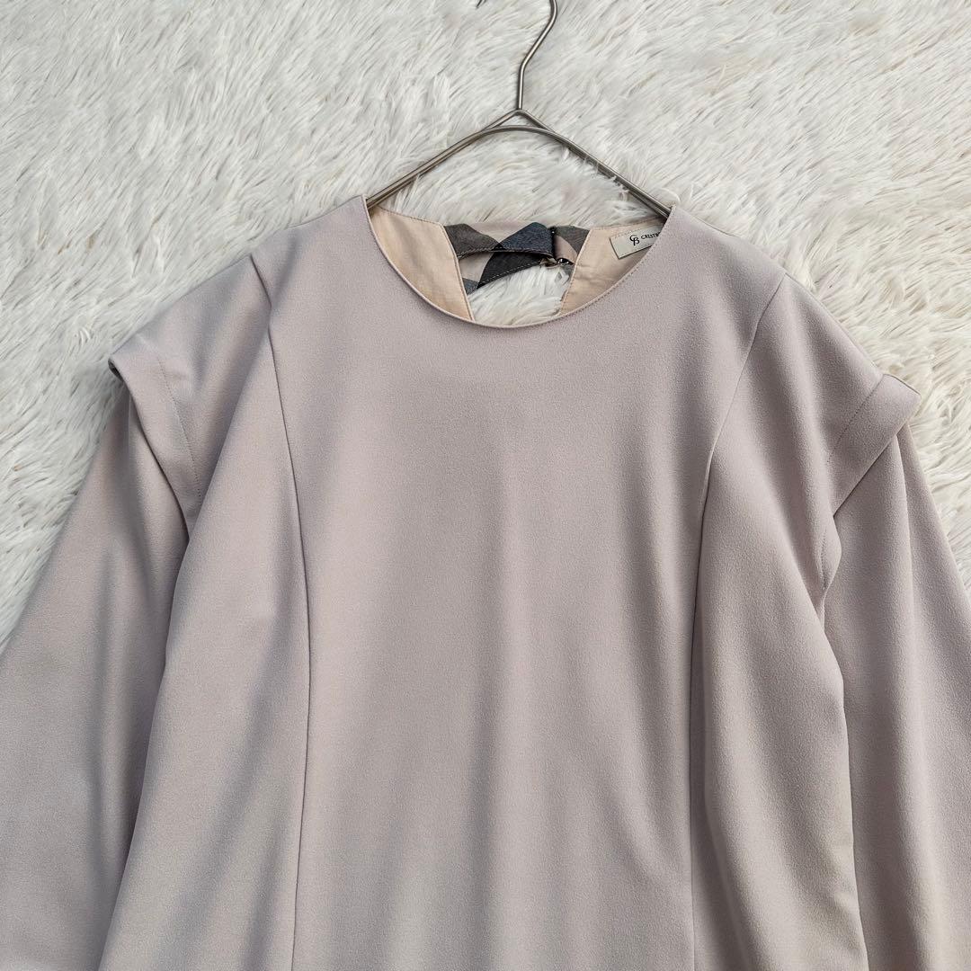 クリストブリッジ ロングワンピース チェック ゆったり シワになりにくい M