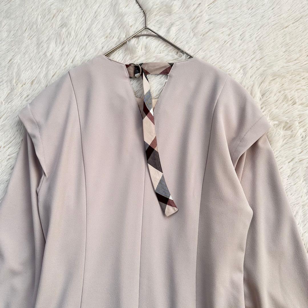 クリストブリッジ ロングワンピース チェック ゆったり シワになりにくい M