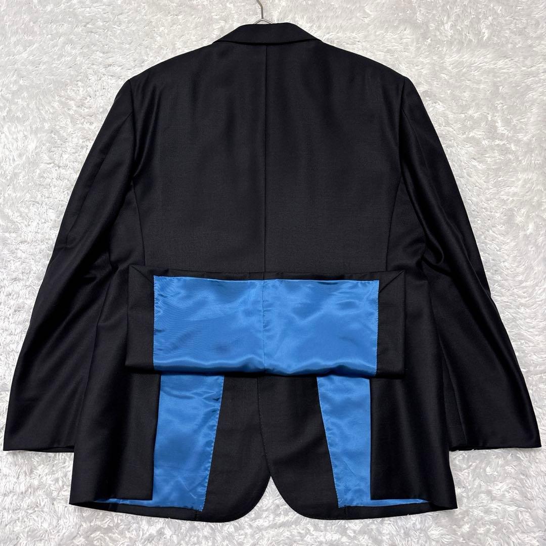 極美品✨ ゼニア 三者混生地 高級オーダーメイドスーツ スリーピース モヘア 絹