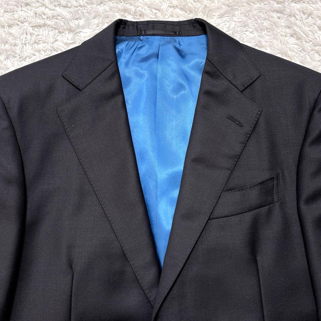 極美品✨ ゼニア 三者混生地 高級オーダーメイドスーツ スリーピース モヘア 絹
