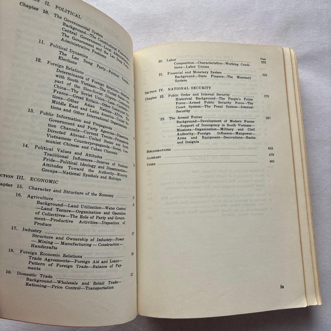 【洋書・戦争】北ベトナム地域ハンドブック 1967年 米国製 経年劣化あり