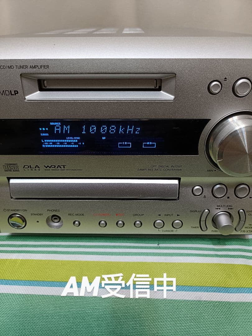 ONKYO FR-X7A CD/MD/FM,AM 整備済　完動品　リモコン付き