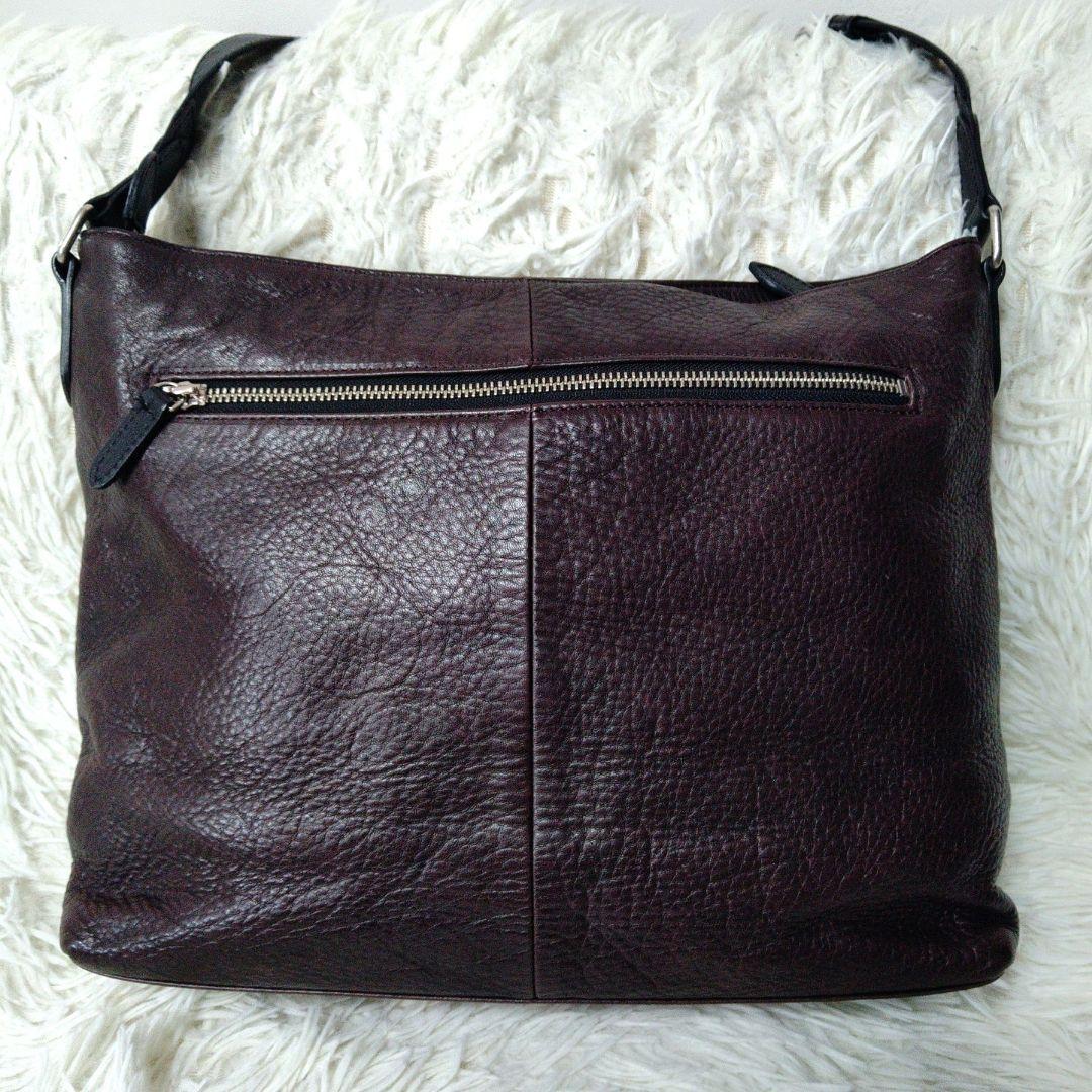 美品 ✨️ マーガレットハウエル MHL レザーショルダーバッグ ダークブラウン