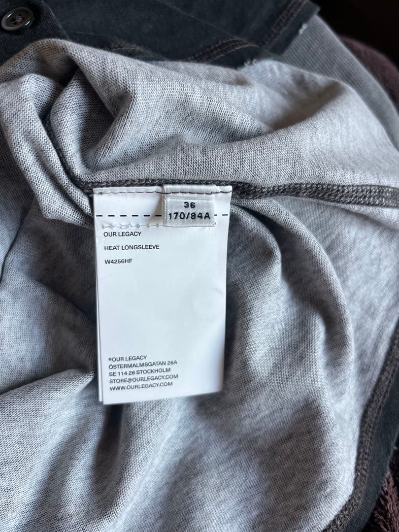 25AW新品　Our LegacyHEAT LONGSLEEVE アワレガシー