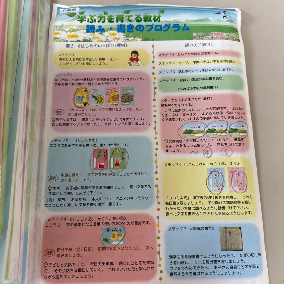 ヨコミネ式教材一式19冊セット　小学校準備（低学年用）、未就学児先取り学習