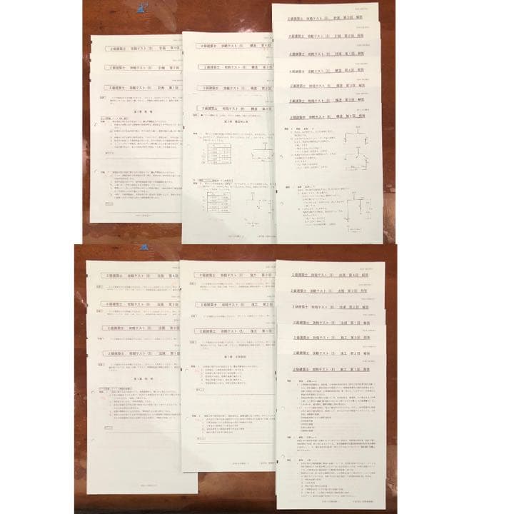 値下‼️平成31年度 2級建築士受験 日建学院 法令集&テキスト&問題集セット