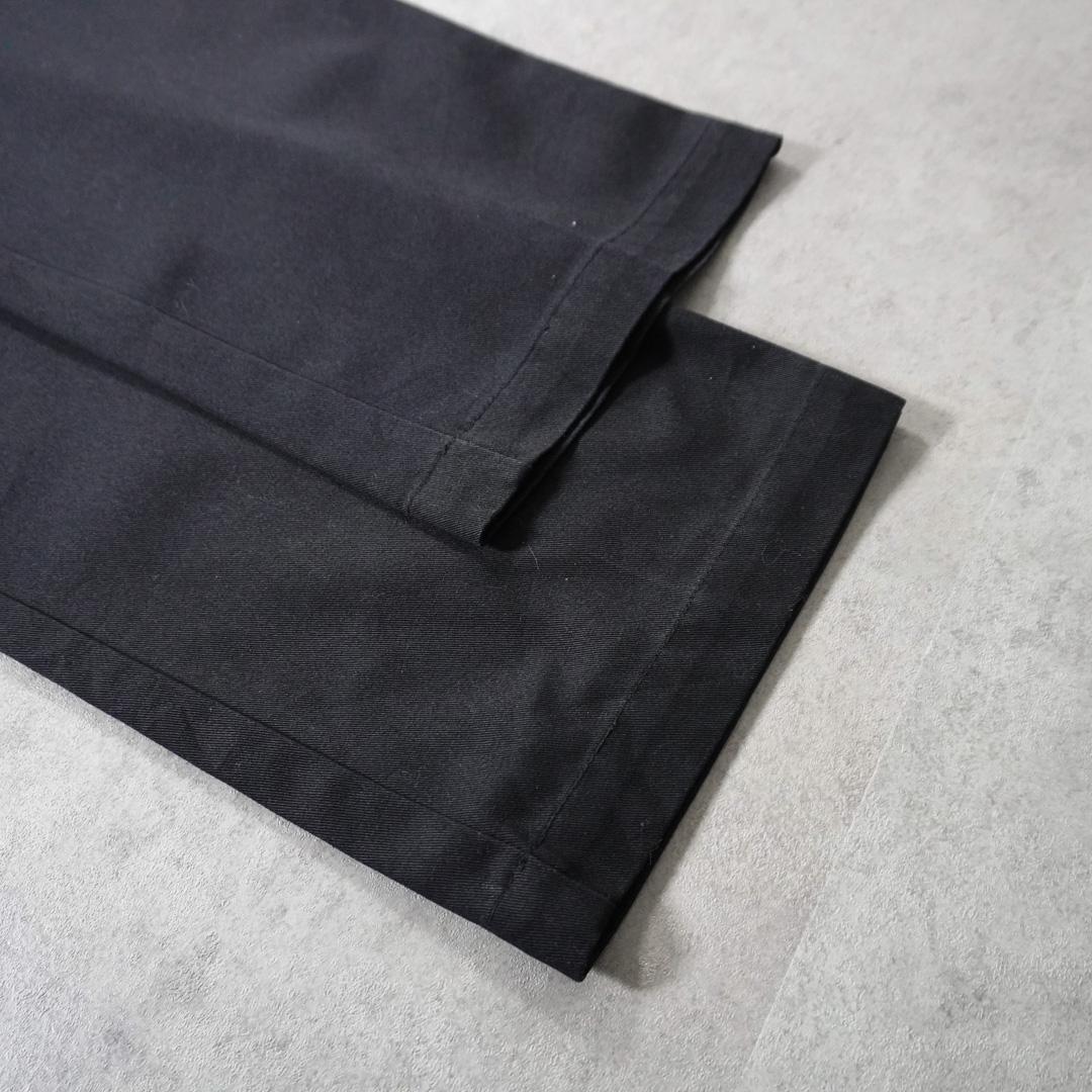 90sUSA製 Dickies 874 ワークパンツ タロンジップ ブラック古着
