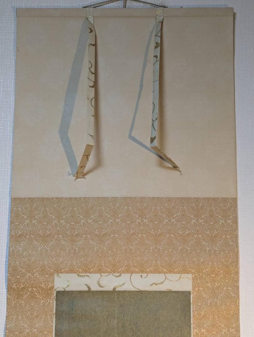 【真作】掛軸　梶喜一　鯉　日本画　吉祥画題　出世鯉　二重箱入　U33