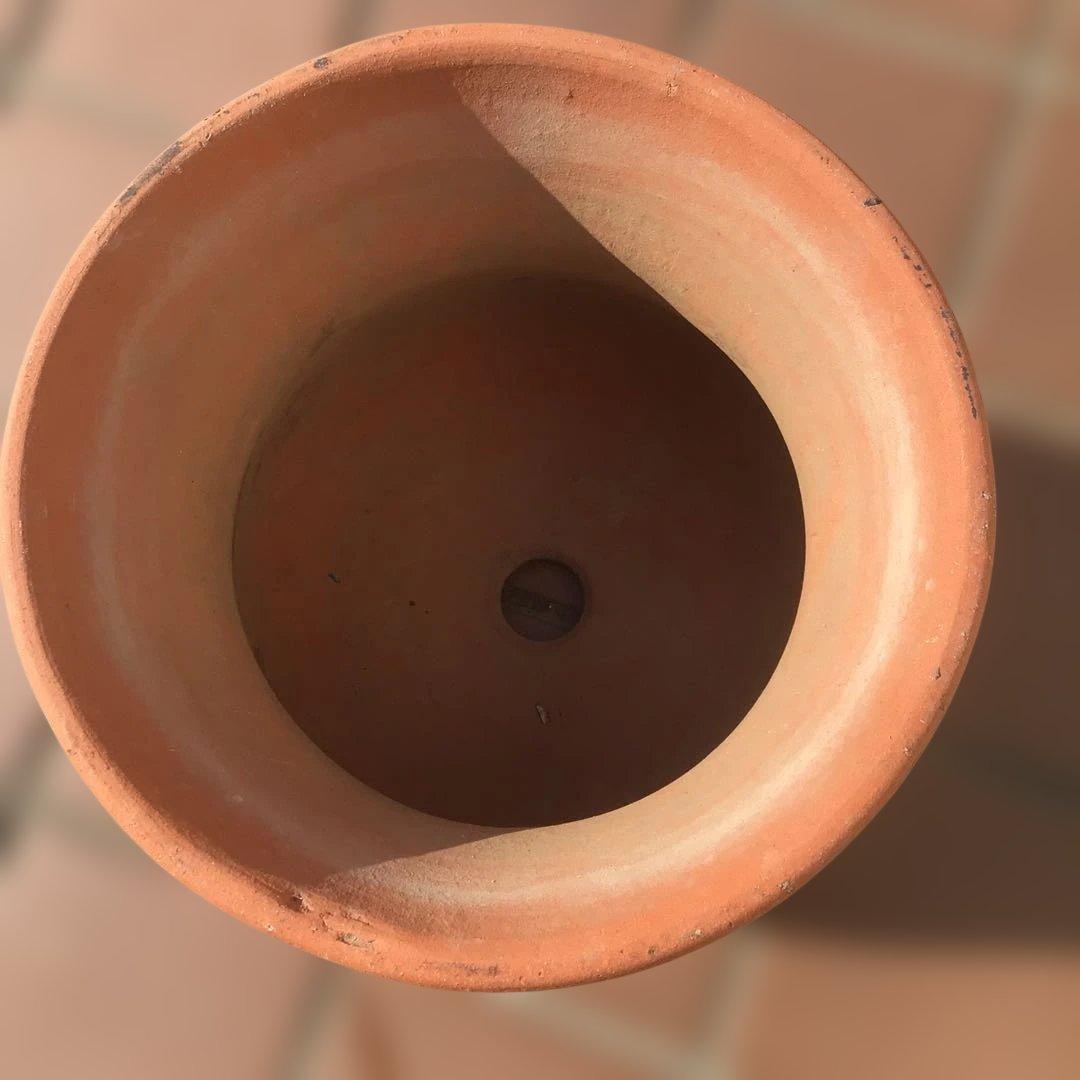 植木鉢　テラコッタ 素焼き　円形　ガーデニング 観葉植物 多肉植物　❷セット