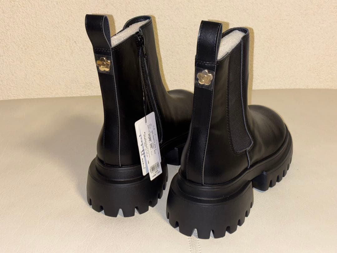 MARY QUANT メタルデイジーサイドゴア ブーツ（ブラック） Mサイズ