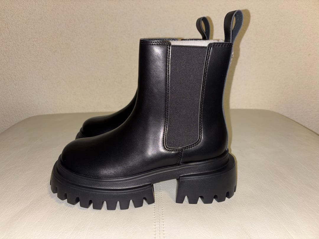 MARY QUANT メタルデイジーサイドゴア ブーツ（ブラック） Mサイズ