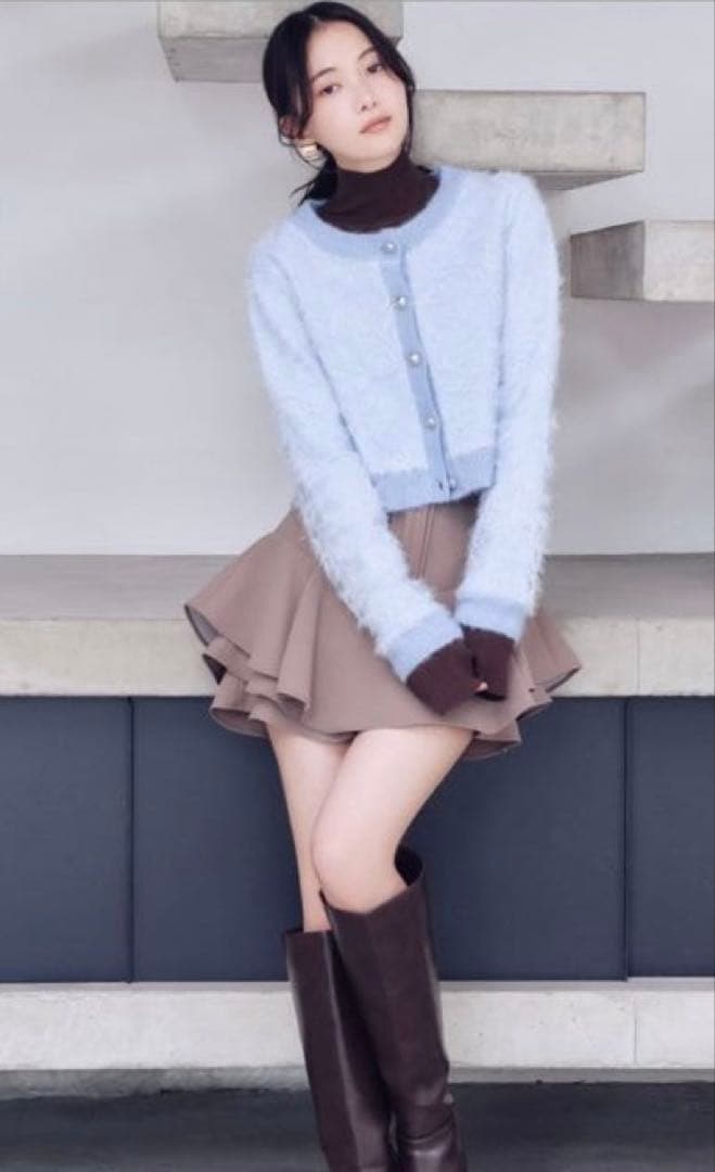 SNIDEL レイヤードフリルミニスカショーパン【カンへウォン着用】MOC S