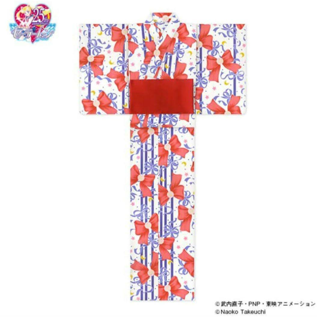 るーちゃん'sショップ♡ムーン浴衣帯セット 赤　月野 うさぎ