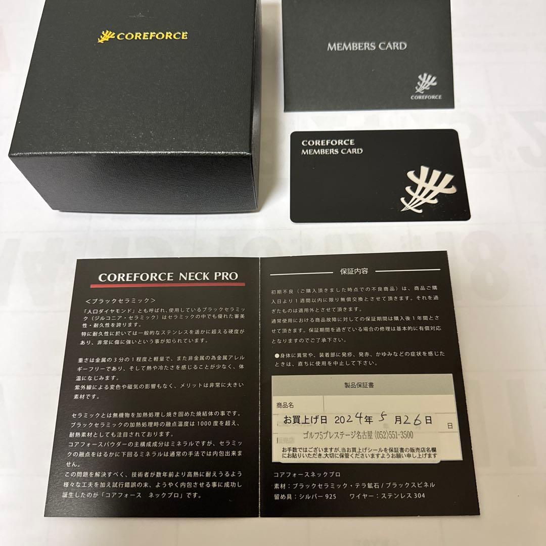 COREFORCE NECK PRO ブラック スピネルネックレス