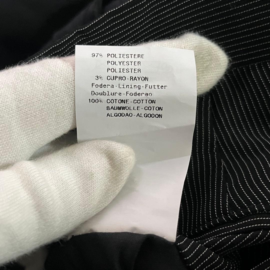 美品 EMPORIO ARMANI アルマーニ 通年 ウール ワイド スラックス