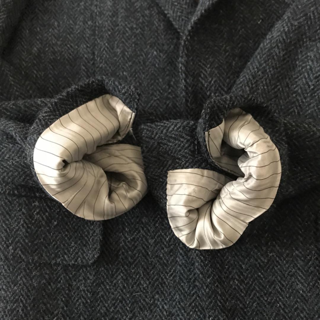 SUITSELECT HARRISTWEED テーラードジャケット ネイビー M