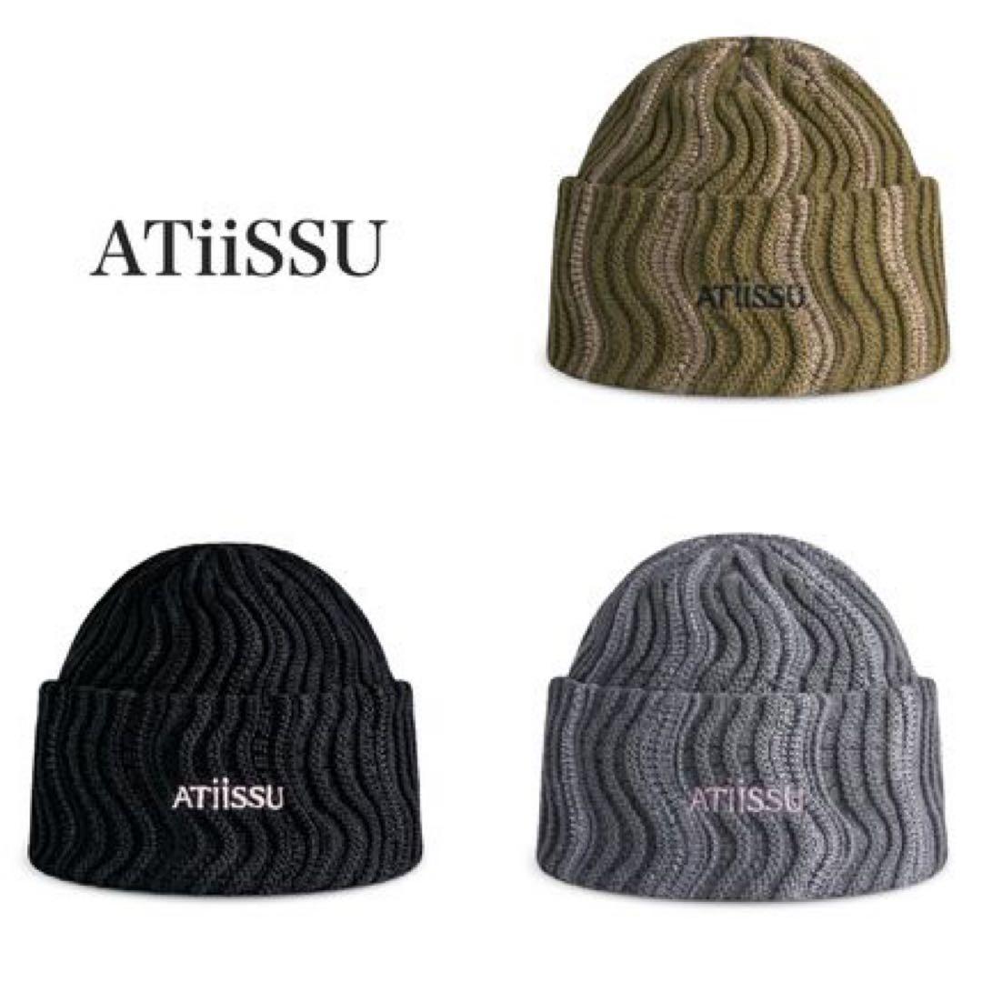 韓国 atiissu ニット帽 ビーニー ブラック ジェントルモンスター