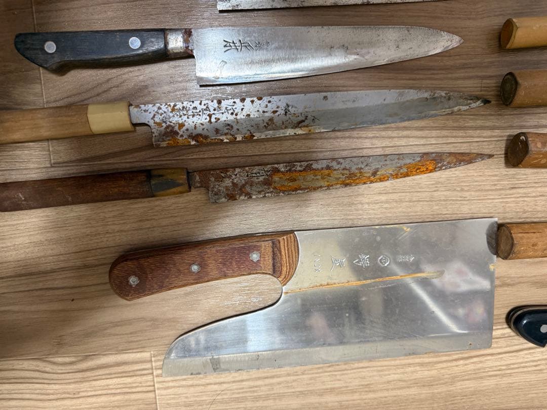 ジャンク品セット　20本　包丁　有次　杉本　正本　鍔屋　など