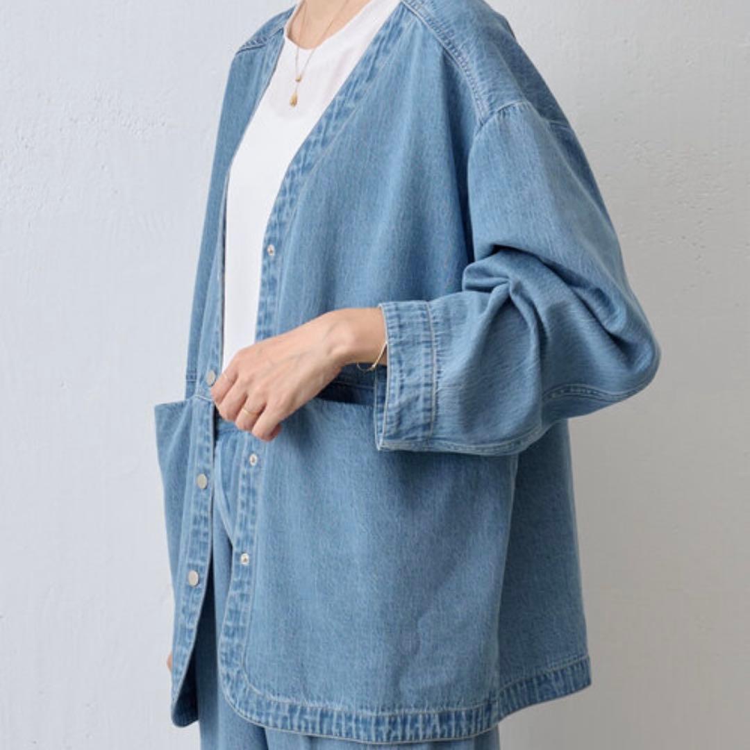 極美品＊BEARDSELY 【FLIPIER】　デニム　ハオリ　ジャケット