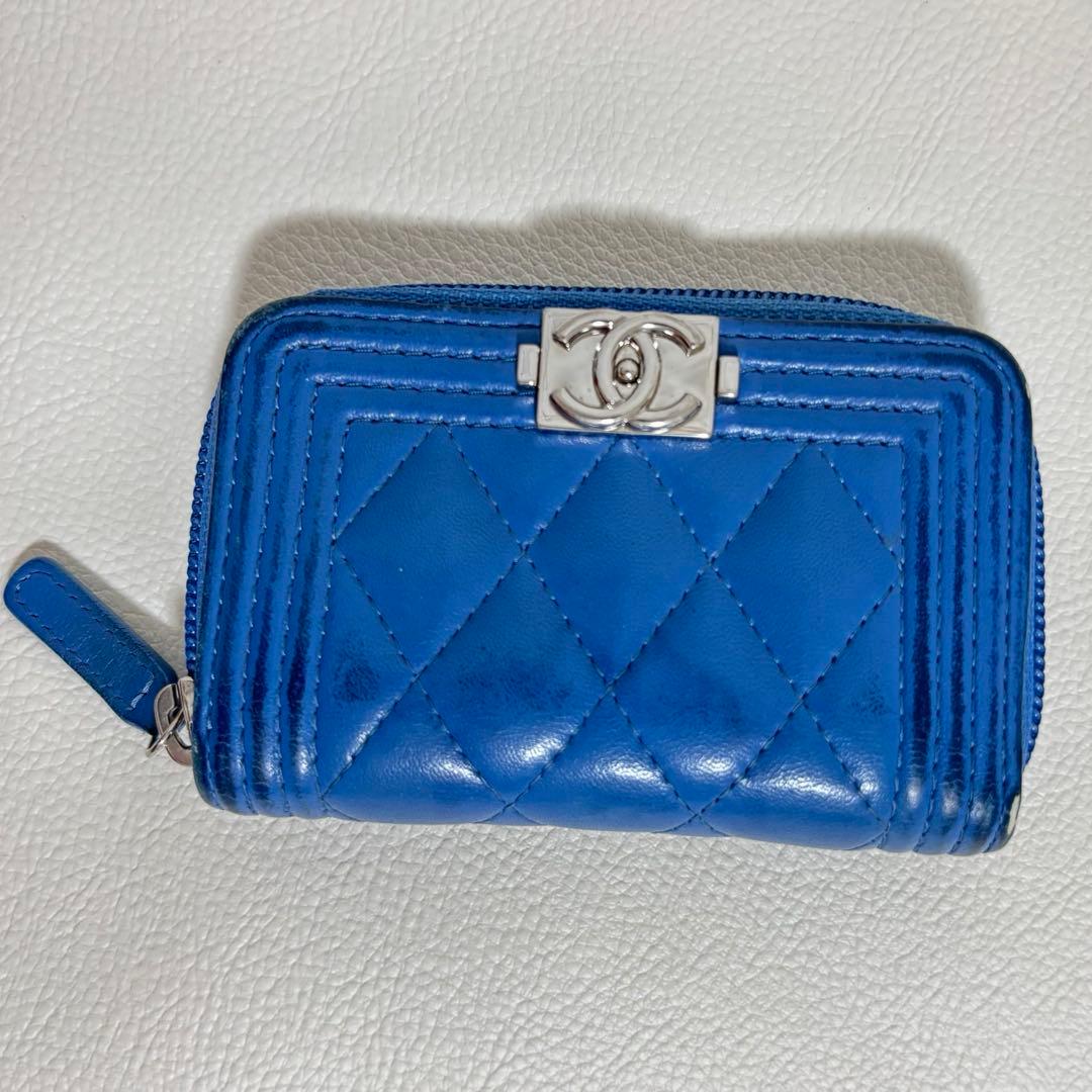 CHANEL ボーイシャネル ミディアム ウォレット ラウンドファスナー財布