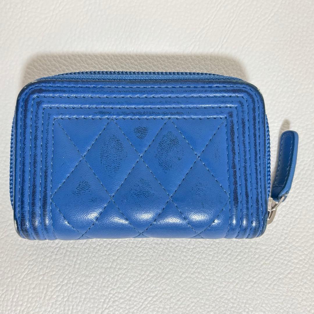 CHANEL ボーイシャネル ミディアム ウォレット ラウンドファスナー財布