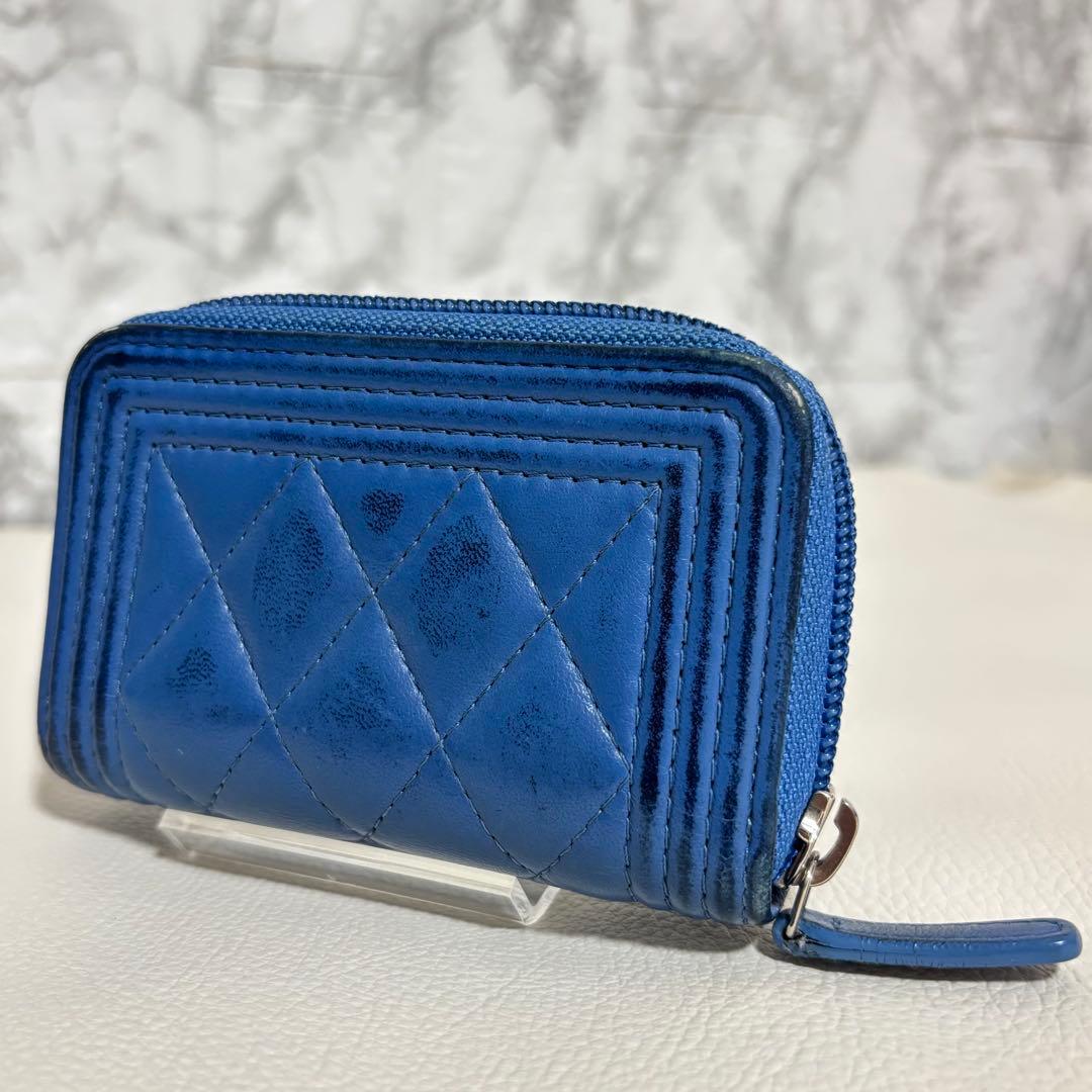CHANEL ボーイシャネル ミディアム ウォレット ラウンドファスナー財布