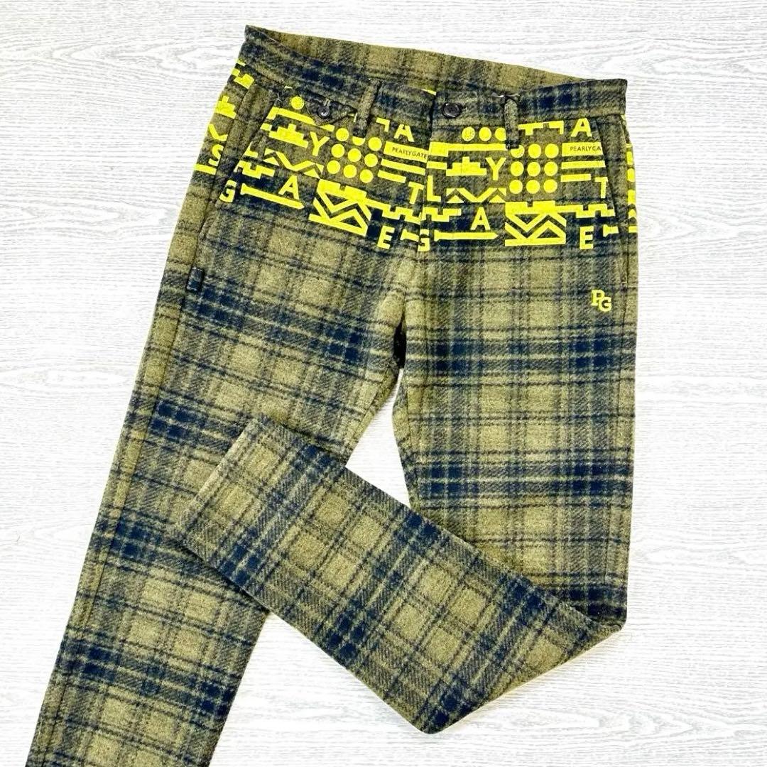 PEARLY GATES パーリーゲイツ　起毛保温　ジャガードパンツ