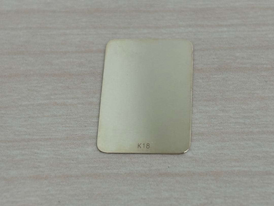 新品 ゴールド K18 18金 ゴールド プレート 1g