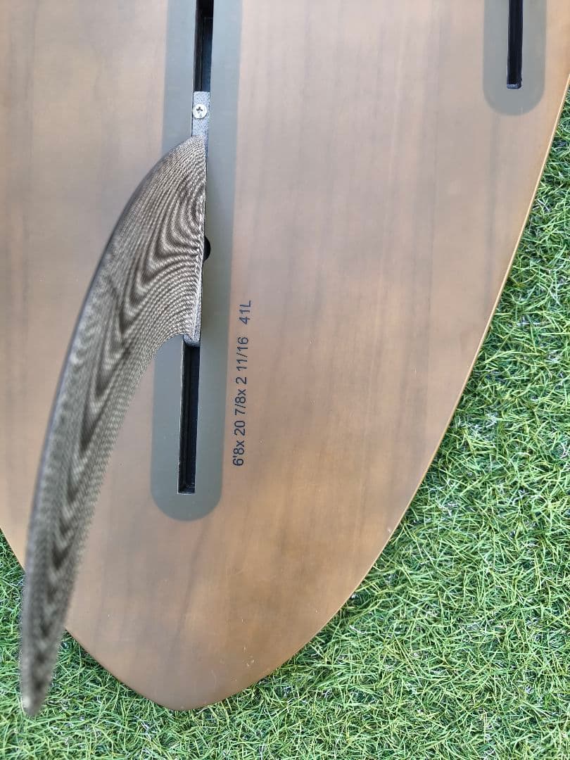 波乗人専用　ナナゼロwood skin サーフボード 6'8 MID02