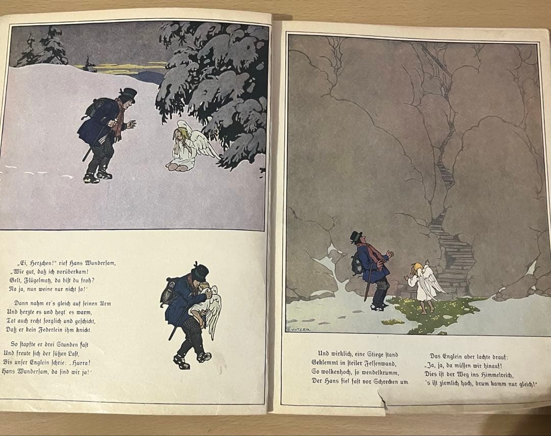 NO.420希少 古書 アンティーク 洋書 ドイツ絵本 児童書 クリスマス