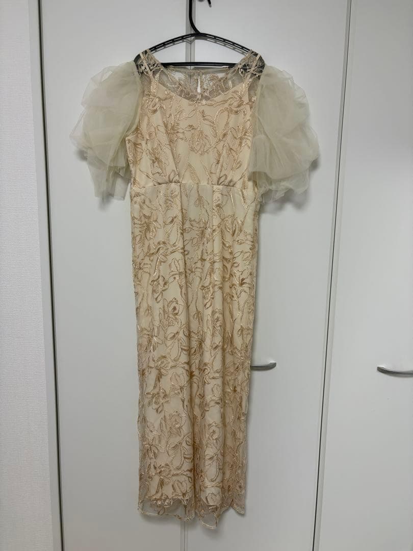 Lerure (リルアー) Fluffy sleeve pencil dress