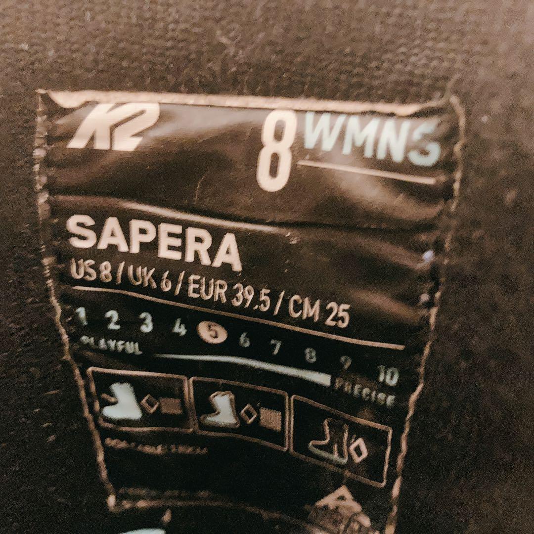 K2スノーボードブーツ 女性25cm ホワイト　BOA