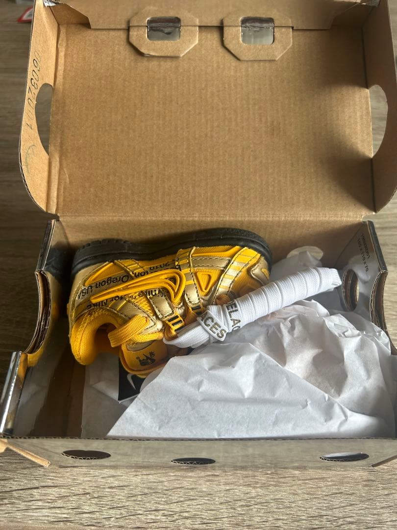 NIKE RUBBER DUNK OW TD オフホワイト　8cm