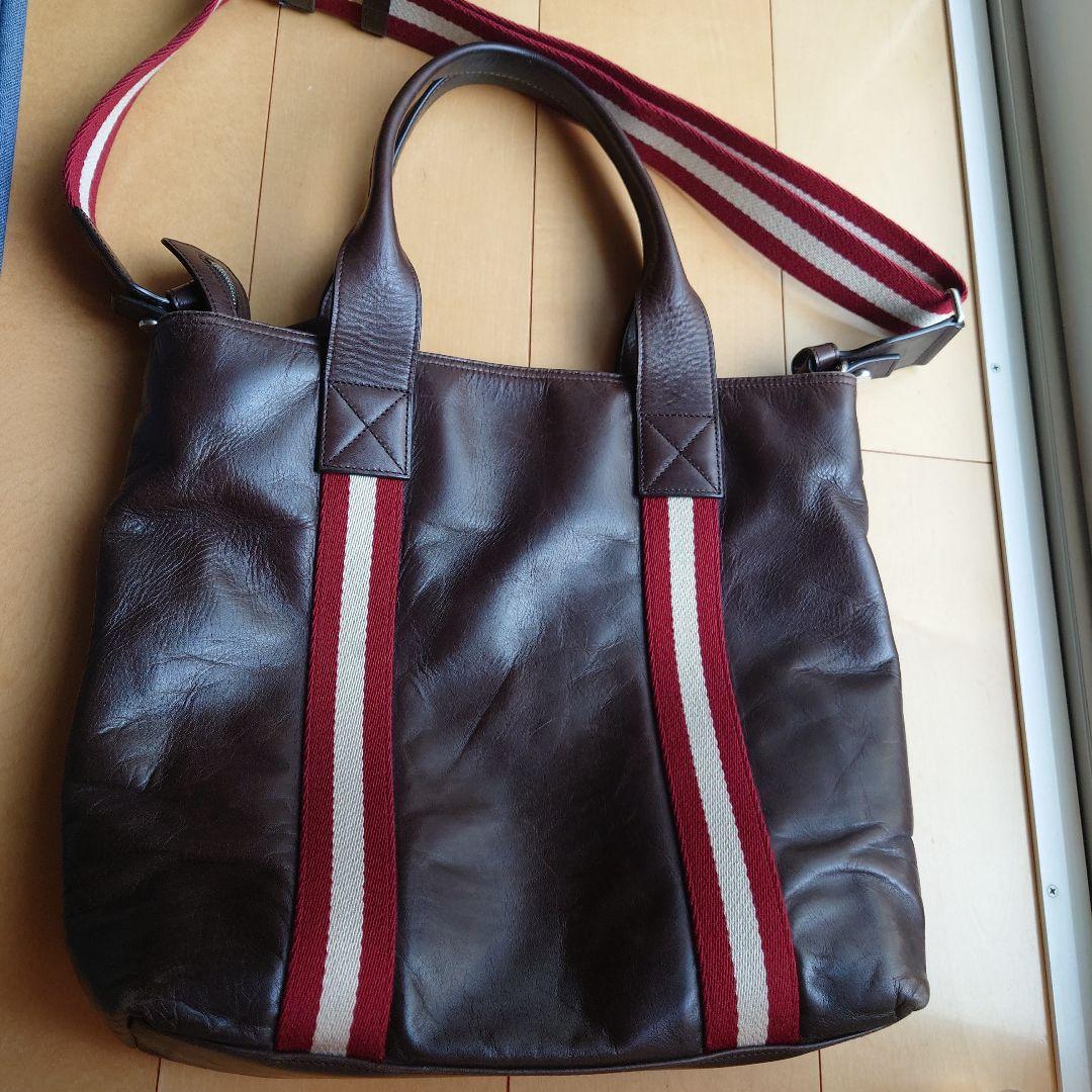 BALLY ダークブラウン ビジネスバッグ