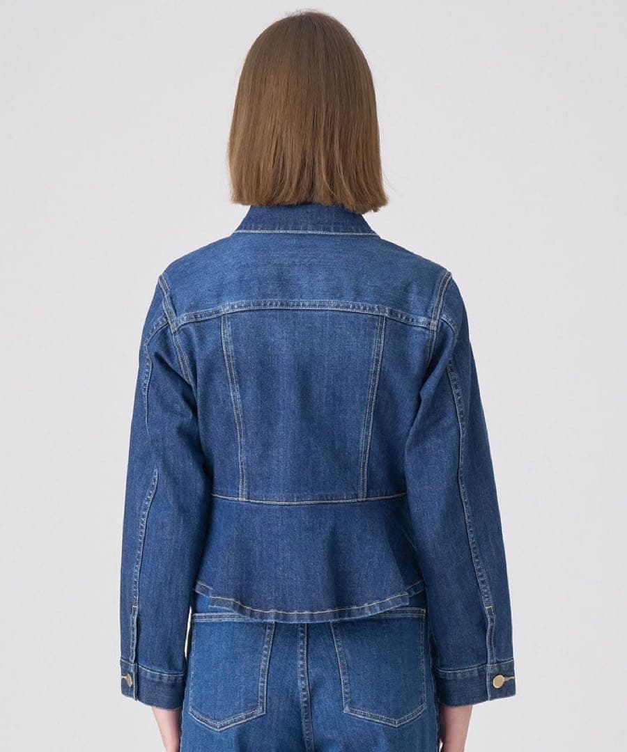 24AW♡ANAYI アナイ ストレッチデニムペプラムジャケット 38
