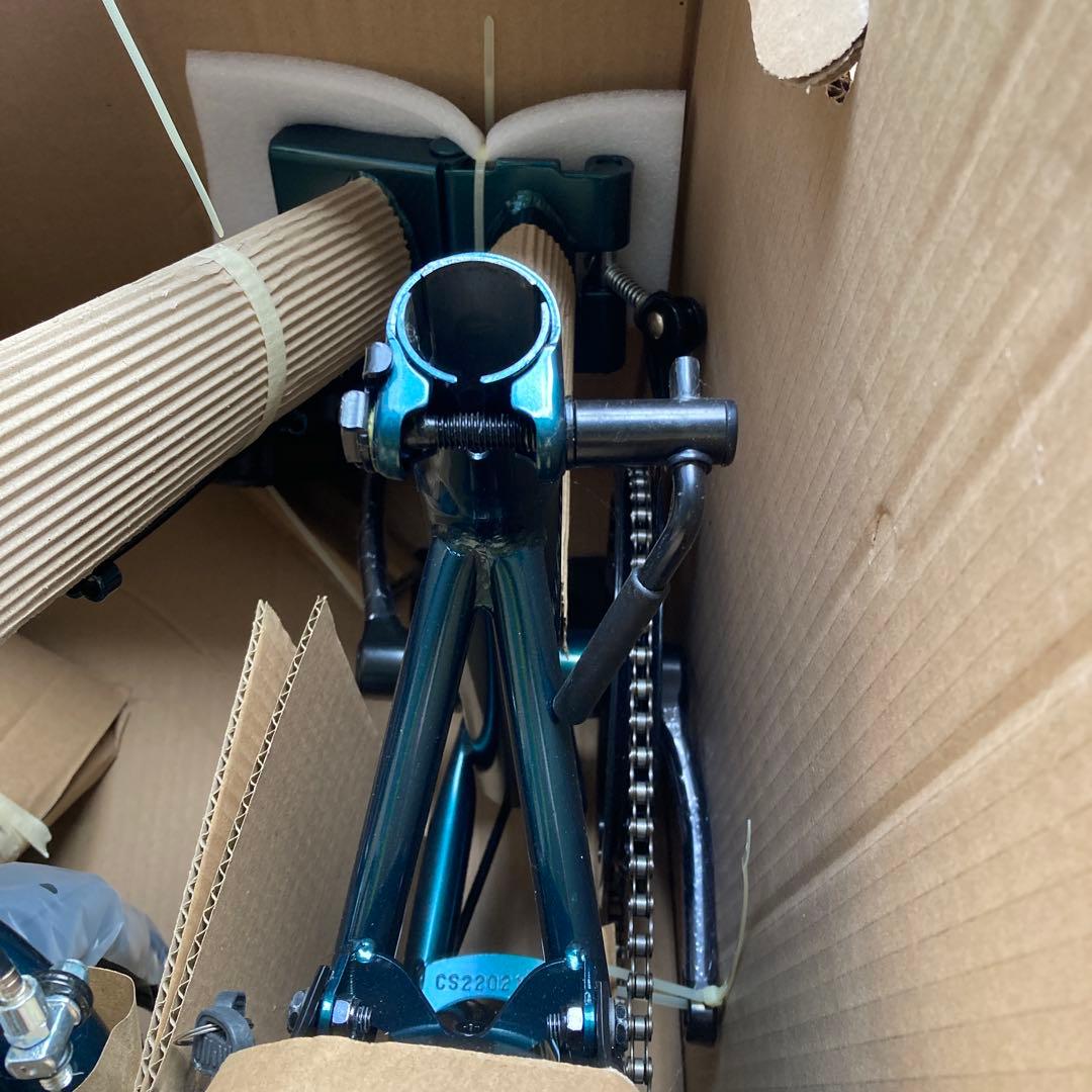 CAPTAIN STAG　 20インチ　折りたたみ自転車 ライト、カゴ、鍵付き