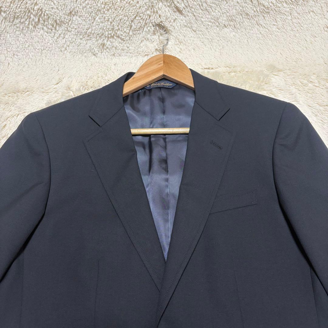 極美品 ブルックスブラザーズ　MADISON カノニコ生地　紺ブレ 金ボタン S